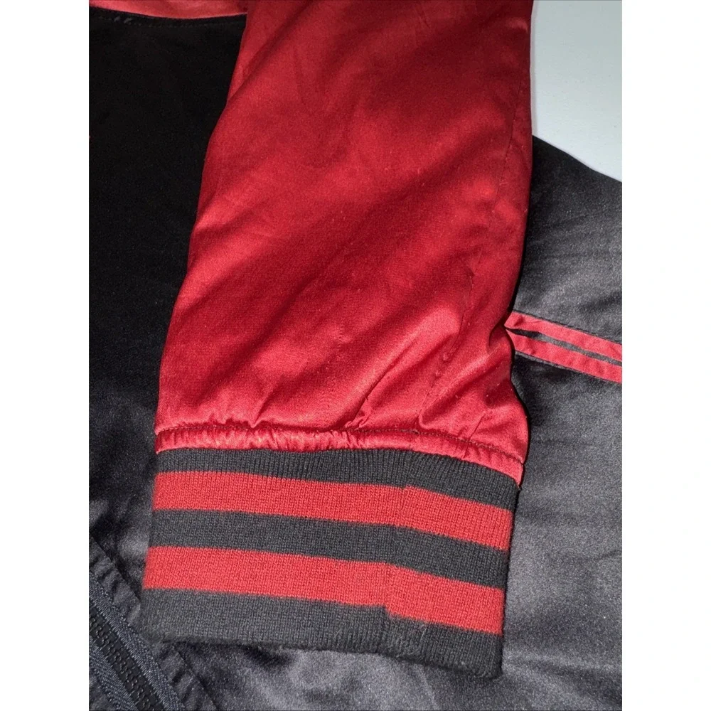 Deadpool Bomber Jacket  XL  Extra Large Windbreaker Red & Black Marvel Comics